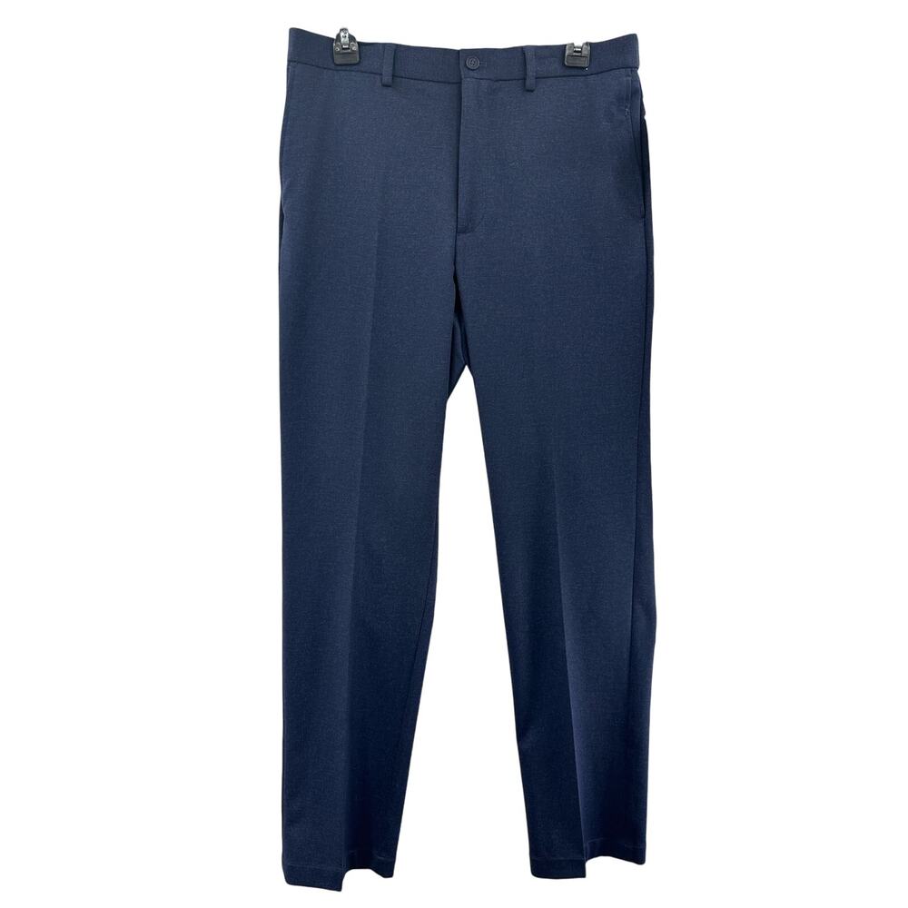 Calvin Klein Men's Knit Slim-Fit Suit Separate Pants, Navy, 32Wx32L